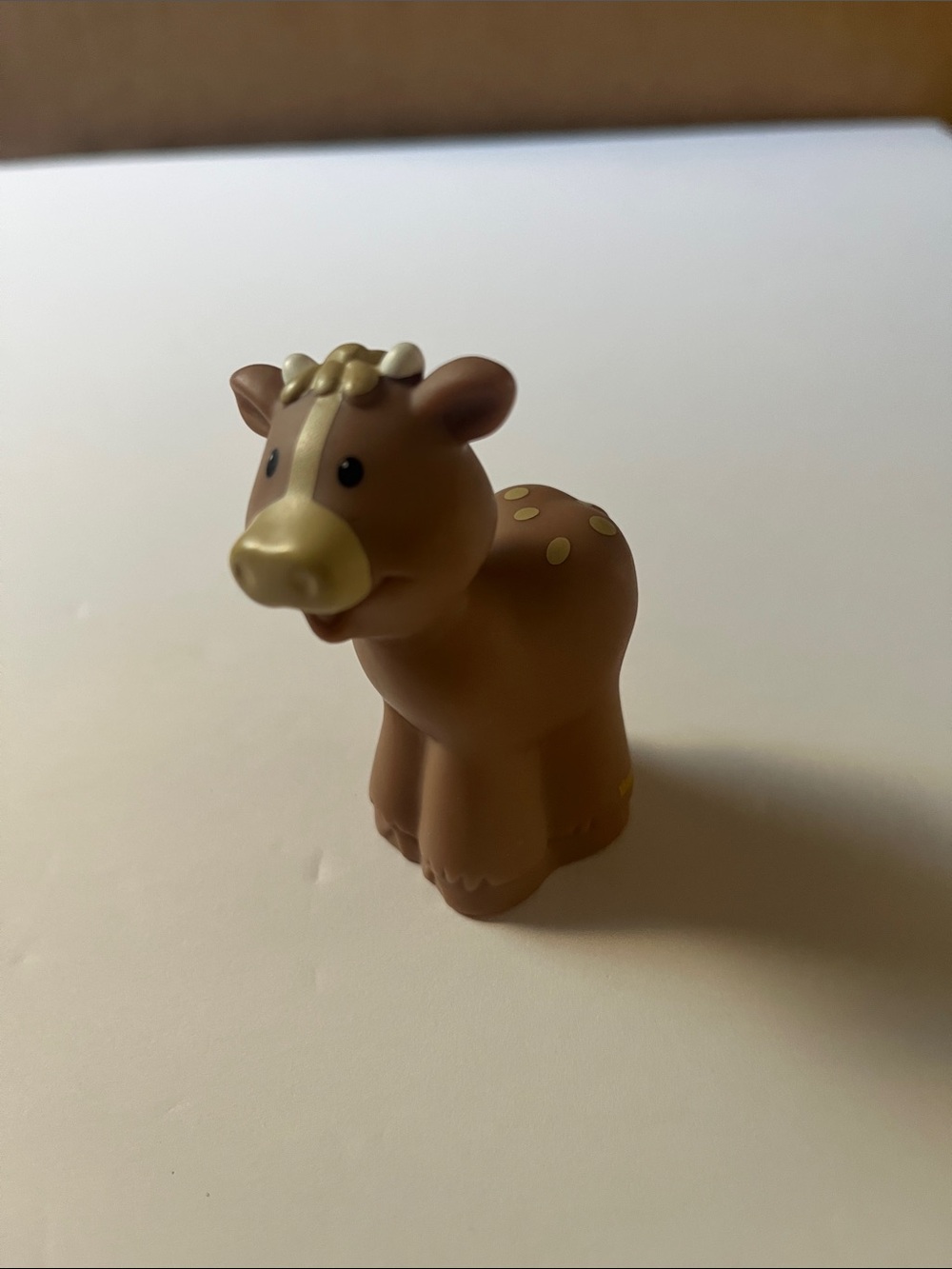 Fisher-Price Little People brown calf/cow figure 2002